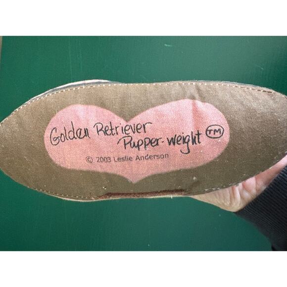 Golden Retriever Dog Puppy Pupper Weight by Leslie Anderson Vintage 2003 - Picture 3 of 6